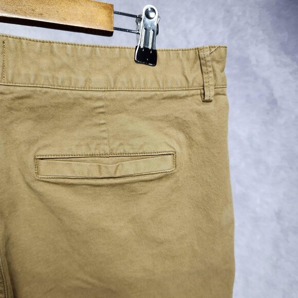 Flint and Tinder Shorts Mens 34 Brown Khaki Casual Chino Classic Summer Zip Fly - Picture 10 of 11